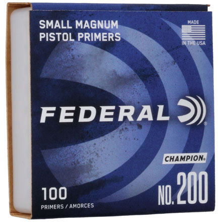 Federal Champion #200 Small Pistol Magnum Primers 1000 Count