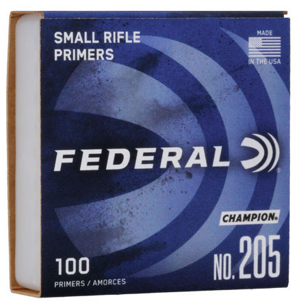 Federal Champion #205 Small Rifle Primers 1000 Count