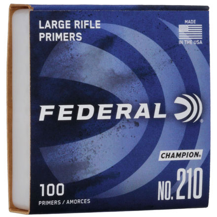 Federal Champion #210 Large Rifle Primers 1000 Count