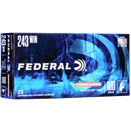 243 Winchester 100 Grain Power-Shok Soft Point 20 Rounds