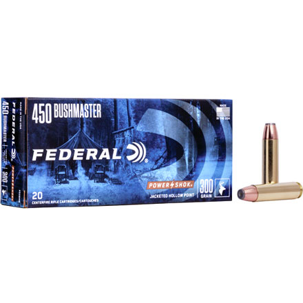 450 Bushmaster 300 Grain Power-Shok Jacketed Hollow Point 20 Rounds