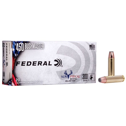 450 Bushmaster 300 Grain Non-Typical Jacketed Hollow Point 20 Rounds