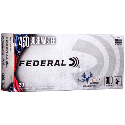 450 Bushmaster 300 Grain Non-Typical Jacketed Hollow Point 20 Rounds