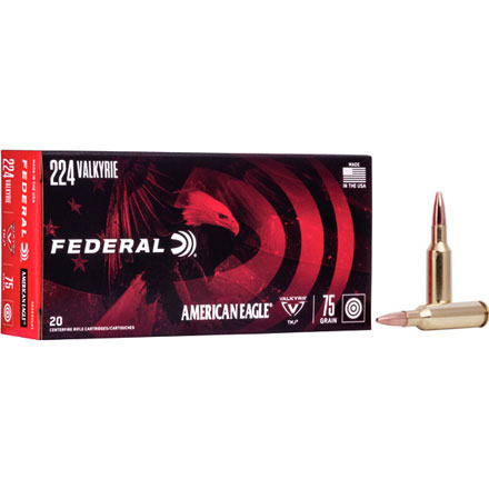 224 Valkyrie 75 Grain Total Metal Jacket 20 Rounds