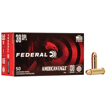 American Eagle 38 Special 130 Grain Full Metal Jacket 50 Rounds