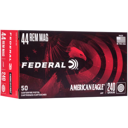 American Eagle 44 Rem Mag 240 Grain Jacketed Hollow Point 50 Rounds