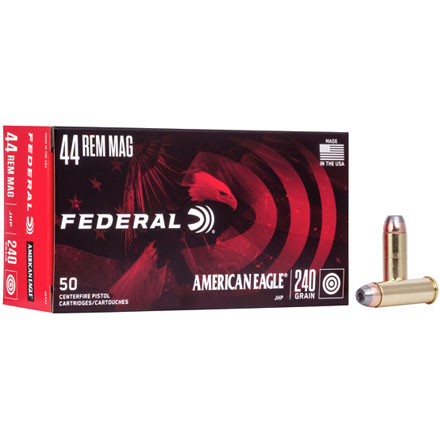 American Eagle 44 Rem Mag 240 Grain Jacketed Hollow Point 50 Rounds