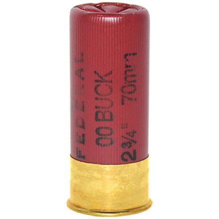 Federal Power-Shok 12 Gauge 2-3/4" #00 Buck 9 Pellets 5 Rounds