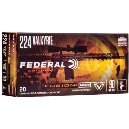 224 Valkyrie 90 Grain Fusion 20 Rounds
