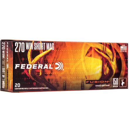270 Winchester Short Mag (WSM) 150 Grain Fusion 20 Rounds