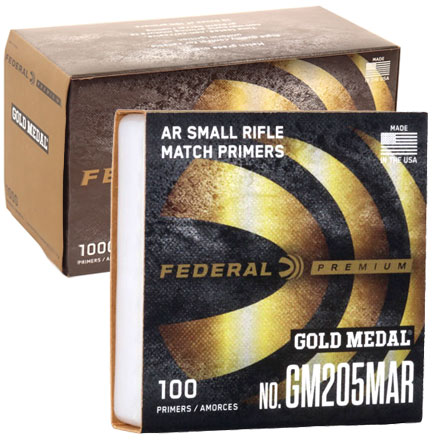 Gold Medal AR Match Small Rifle Primer #GM205MAR (1000 Count)