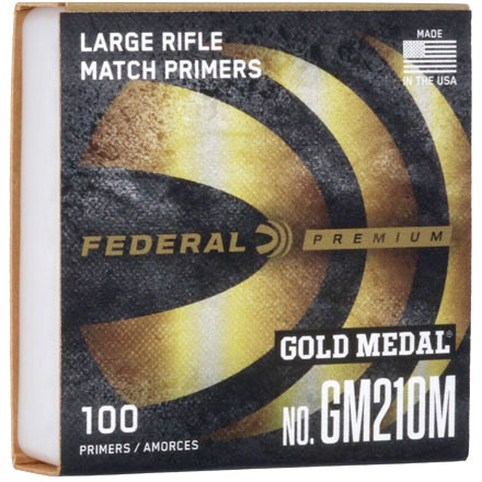 Gold Medal Large Rifle Match Primer #GM210M 1000 Count