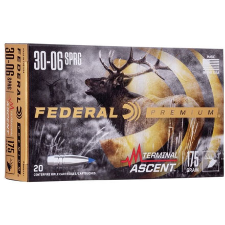 Federal 30-06 Springfield 175 Grain Terminal Ascent 20 Rounds