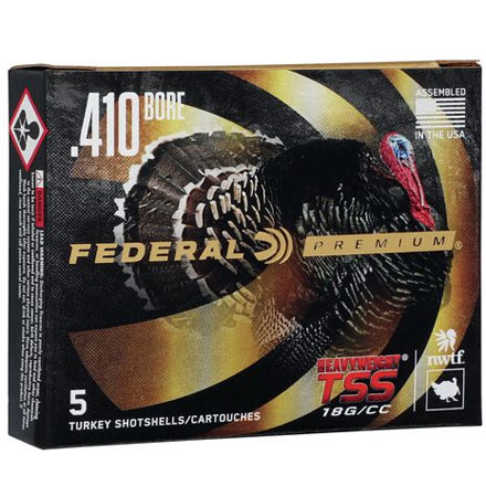 Federal Heavyweight TSS 410 Gauge 3" 13/16oz #9 Tungsten Super Shot 5 Rounds