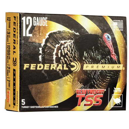 Federal Heavyweight TSS 12 Gauge 3-1/2" 2-1/4oz #7 Tungsten Super Shot 5 Rounds
