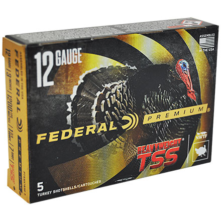 Federal Heavyweight TSS 12 Gauge 3" 1-3/4oz #7 Tungsten Super Shot 5 Rounds