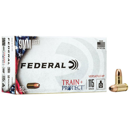 9mm Luger 115 Grain Train + Protect VHP 50 Rounds