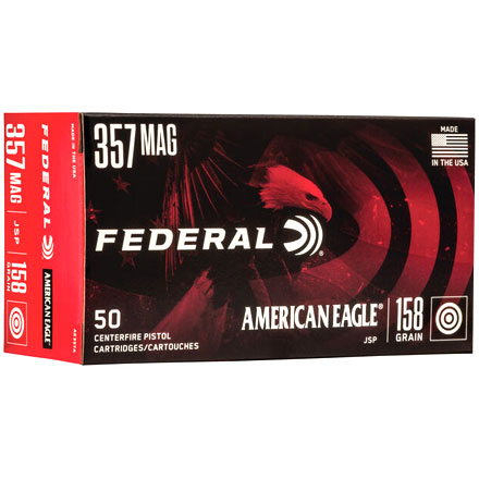 American Eagle 357 Mag 158 Grain Jacketed Soft Point 50 Rounds