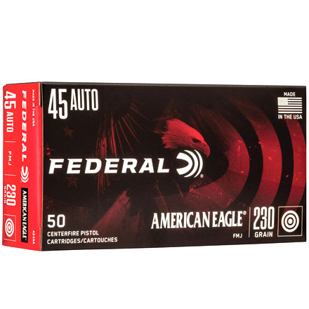 American Eagle 45 ACP 230 Grain Full Metal Jacket 50 Rounds