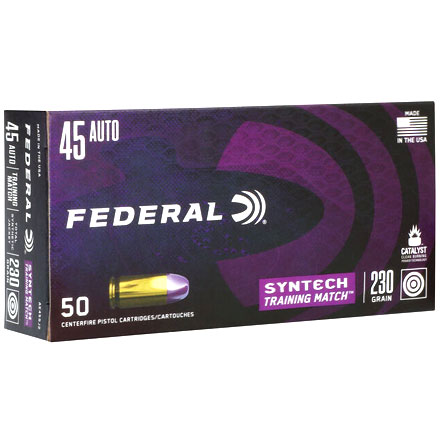 Federal Syntech 45 ACP 320 GrainTraining Match 50 Rounds