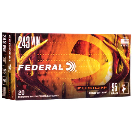 243 Winchester 95 Grain Fusion 20 Rounds