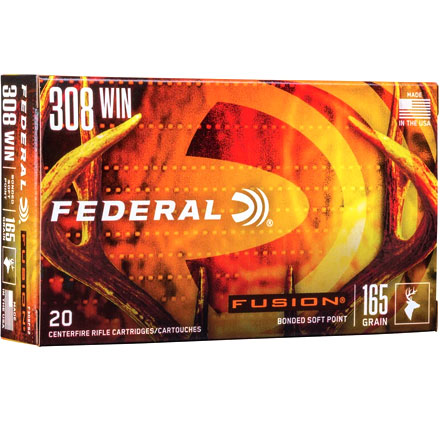 308 Winchester 165 Grain Fusion 20 Rounds