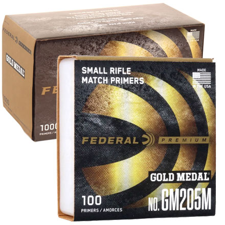 Gold Medal Small Rifle Match Primer #GM205M (1000 Count)