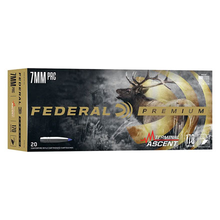 Federal 7mm PRC 170 Grain Terminal Ascent 20 Rounds