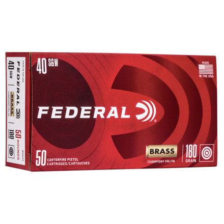 Federal Champion 40 SW& 180 Grain Full Metal Jacket 50 Rounds