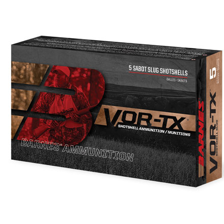 Barnes VOR-TX 20ga Expander Tipped 250gr 3" Slug 5 rounds