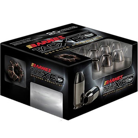 Barnes TAC-XPD 9mm +P Defense Ammo 115 Grain 20 Rounds