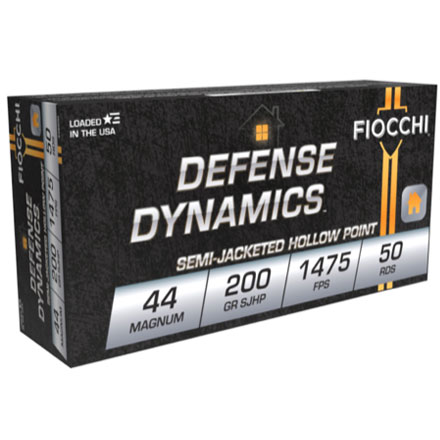 Fiocchi 44 Magnum 200 Grain Semi-Jacketed Hollow Point 50 Rounds