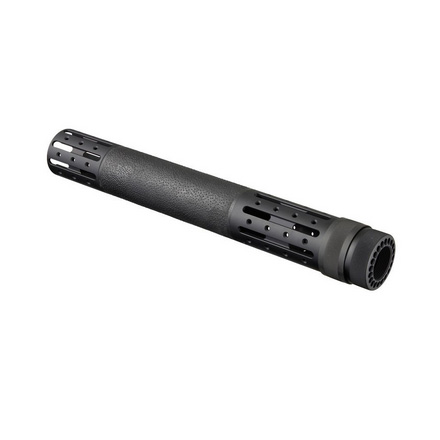 AR-15/M-16 Extended Length Free Float Forend Overmolded Black
