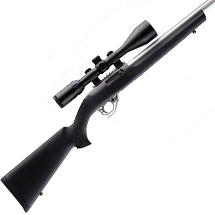 Ruger 10/22 .920 Diameter Bull Barrel Magnum Action Overmold Stock Black Finish