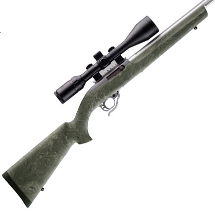 Ruger 10/22 Standard Barrel Rubber Overmolded Stock Ghillie Green Camo Finish