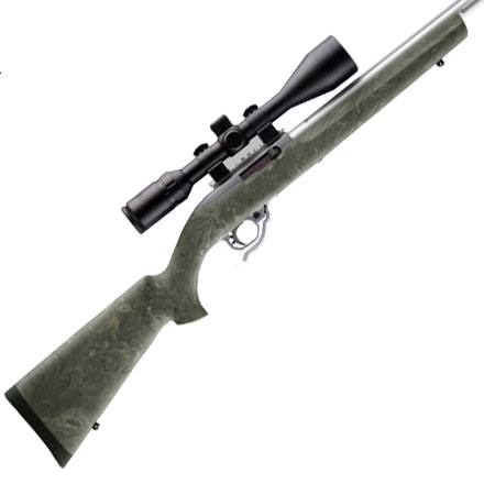 Ruger 10/22 .920 Diameter Bull Barrel Overmolded Rubber Stock Ghillie Green Camo Finish