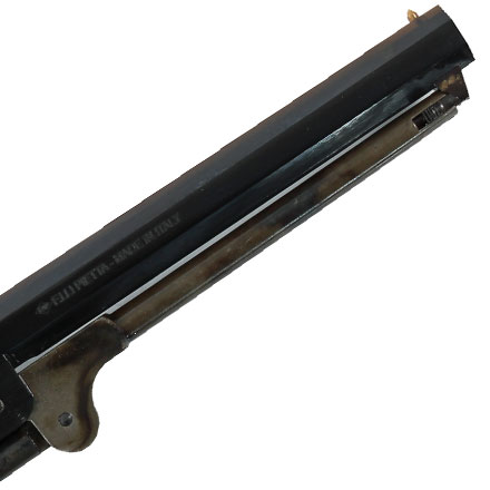 1851 Wildcard Black Powder Revolver 36 Caliber Steel Frame Stag Grips 7.5 Inch Octagonal Barrel