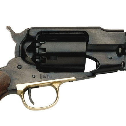 1858 Remington New Army Black Powder Revolver 44 Caliber Blued Steel Frame Walnut Grip 8 Inch Barrel