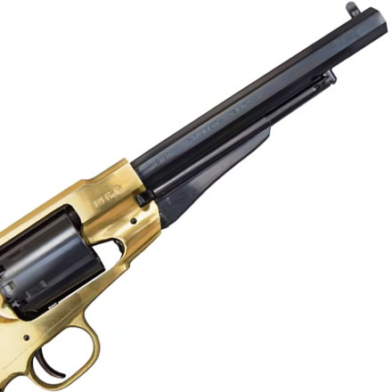 1858 Army Black Powder Revolver 44 Caliber Walnut Grip 8 Inch Blued Octagonal Barrel Redi-Pak