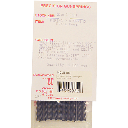 Colt 1911/CMMDR XP Firing Pin Spring (Pak of 10)