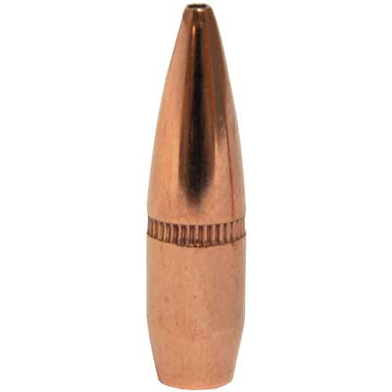 22 Caliber .224 Diameter 62 Grain BTHP With Cannelure  250 Count