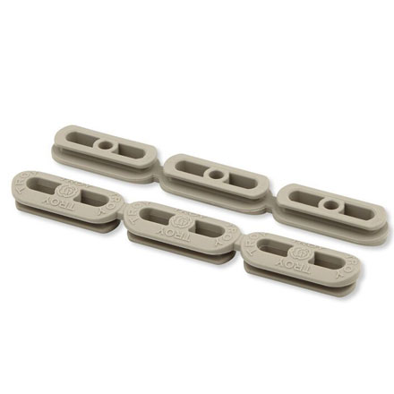 Troy Ind. Squid Grip Inserts for M-LOK Handguards Rubber FDE 7 PAK