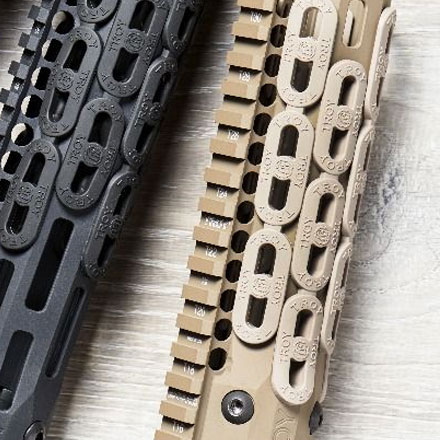 Troy Ind. Squid Grip Inserts for M-LOK Handguards Rubber FDE 7 PAK