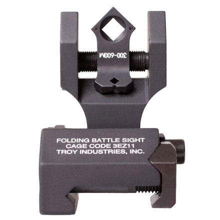 Rear Folding BattleSight Dioptic Black With Tritium Inlay