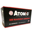 Atomic Subsonic Boat Tail HP Ammo