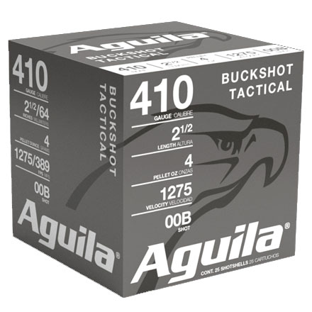 Aguila 410 Gauge 2-1/2" 1/2oz #00 Buckshot 25 Rounds 1100fps