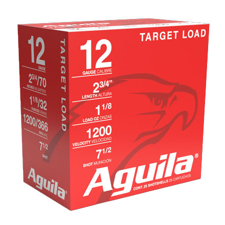 Aguila 12 Gauge 2-3/4" 1-1/8 oz Heavy 1200 fps #7.5 Shot 25 Rounds