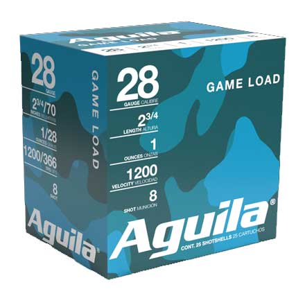 Aguila 28 Gauge 2-3/4" 1oz 1200 fps #8 Shot 25 Rounds