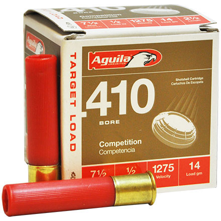 Aguila 410 Gauge 2-1/2" 1/2oz #7.5 Shot 25 Rounds 1275fps