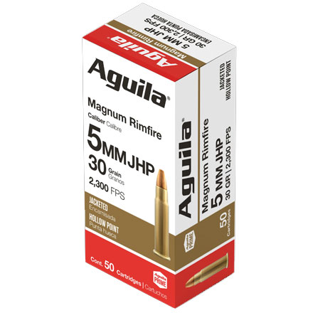 Aguila 5mm Soft Jacket Hollow Point 30 Grain 50 Rounds